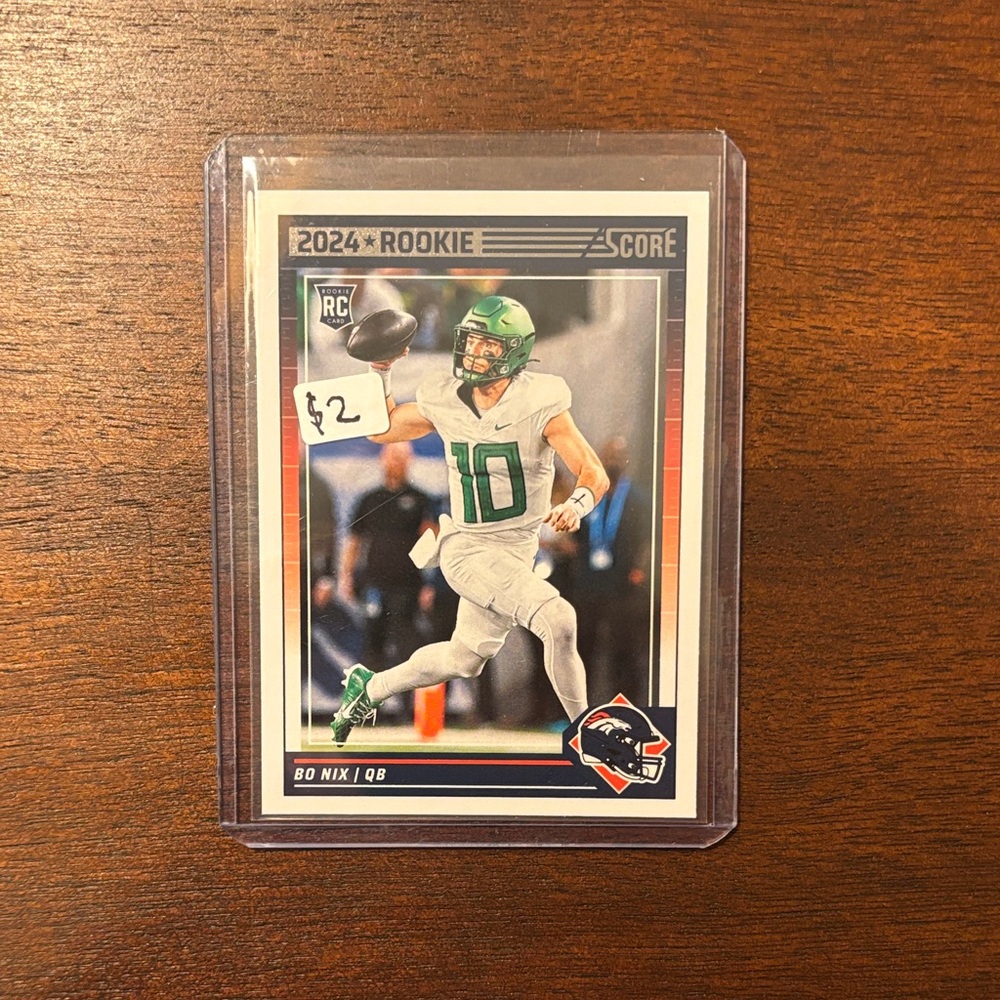 Bo Nix 2024 Score Rookie Card #332